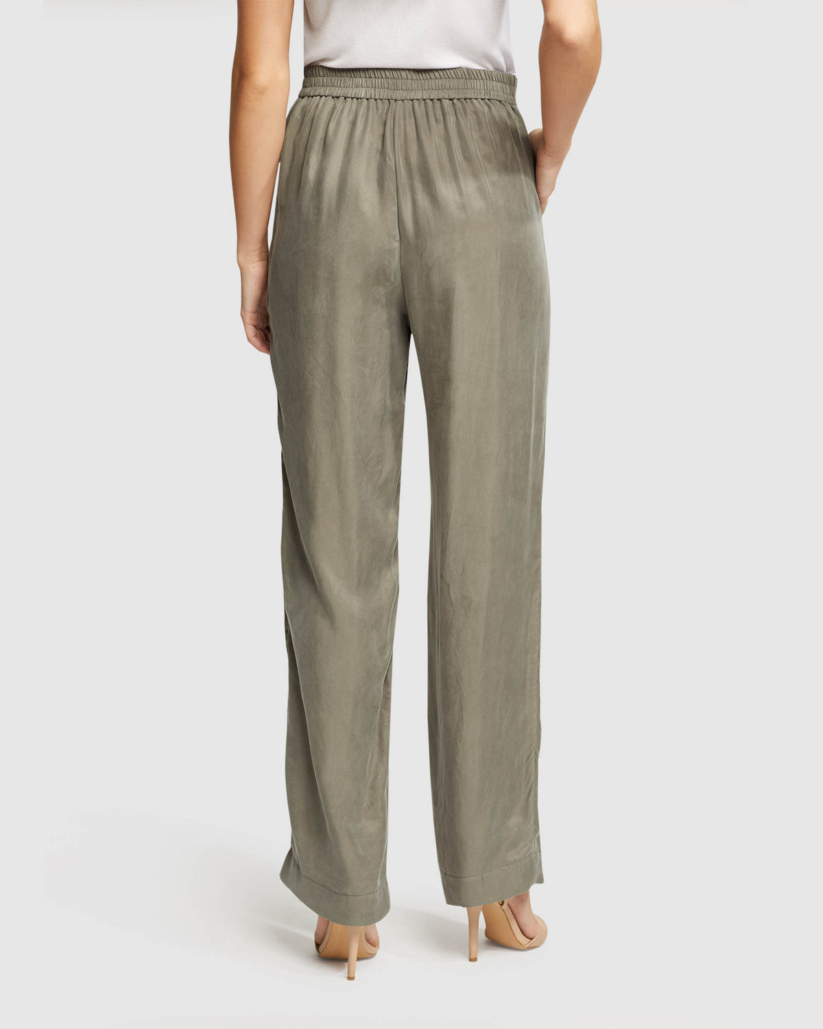 KATERINA CUPRO BLEND PANTS WOMENS PANTS