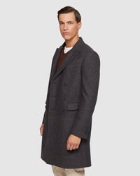 ATTICUS WOOL RICH TWILL OVERCOAT MENS JACKETS AND COATS