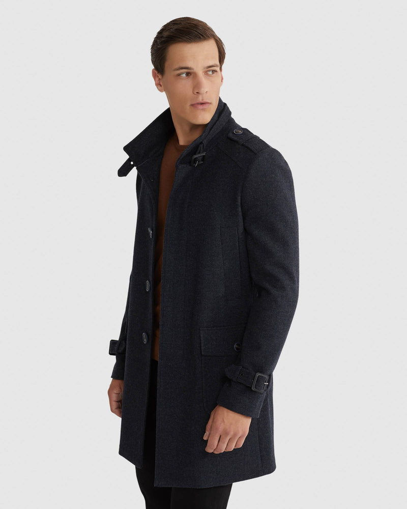 ROGER WOOL RICH OVERCOAT MENS JACKETS AND COATS