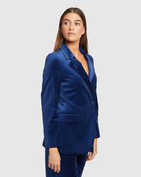 RAFFI VELVET JACKET WOMENS SUITS JKTS COATS