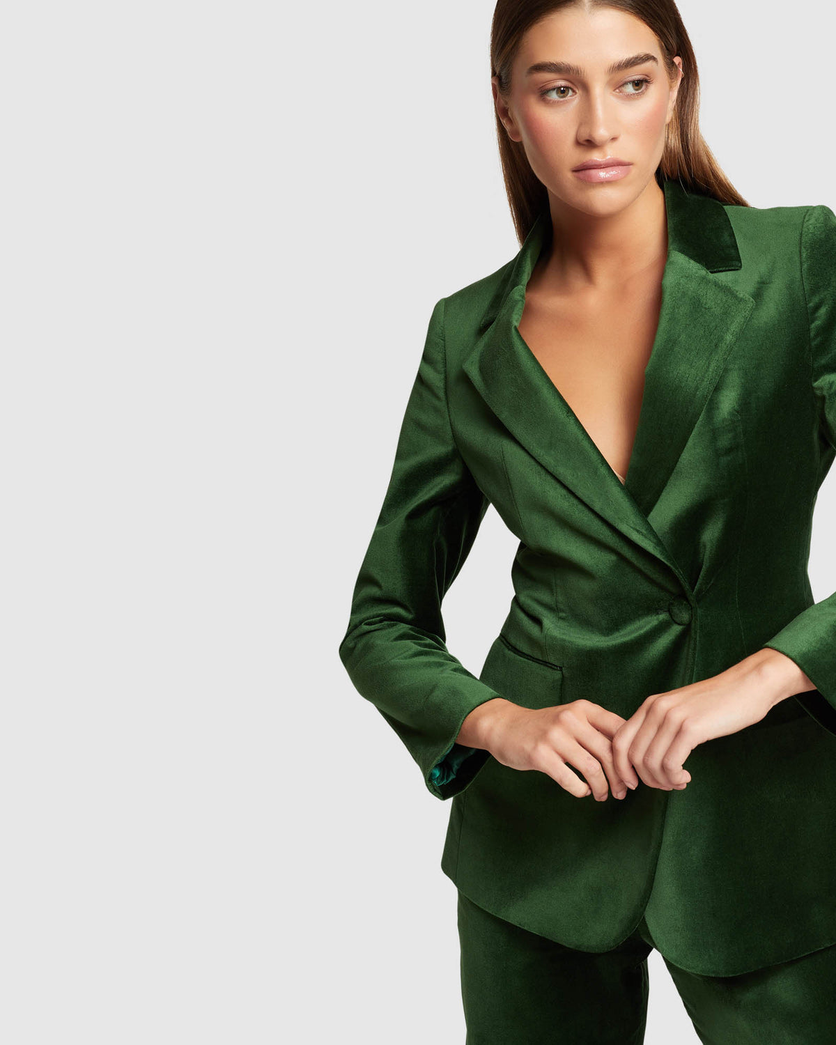 RAFFI VELVET JACKET WOMENS SUITS JKTS COATS