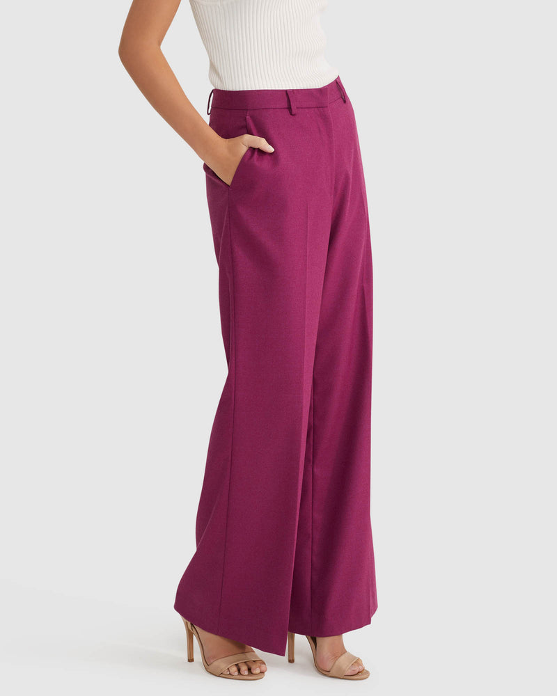 LAUREN ECO WIDE LEG SUIT PANTS WOMENS SUITS JKTS COATS