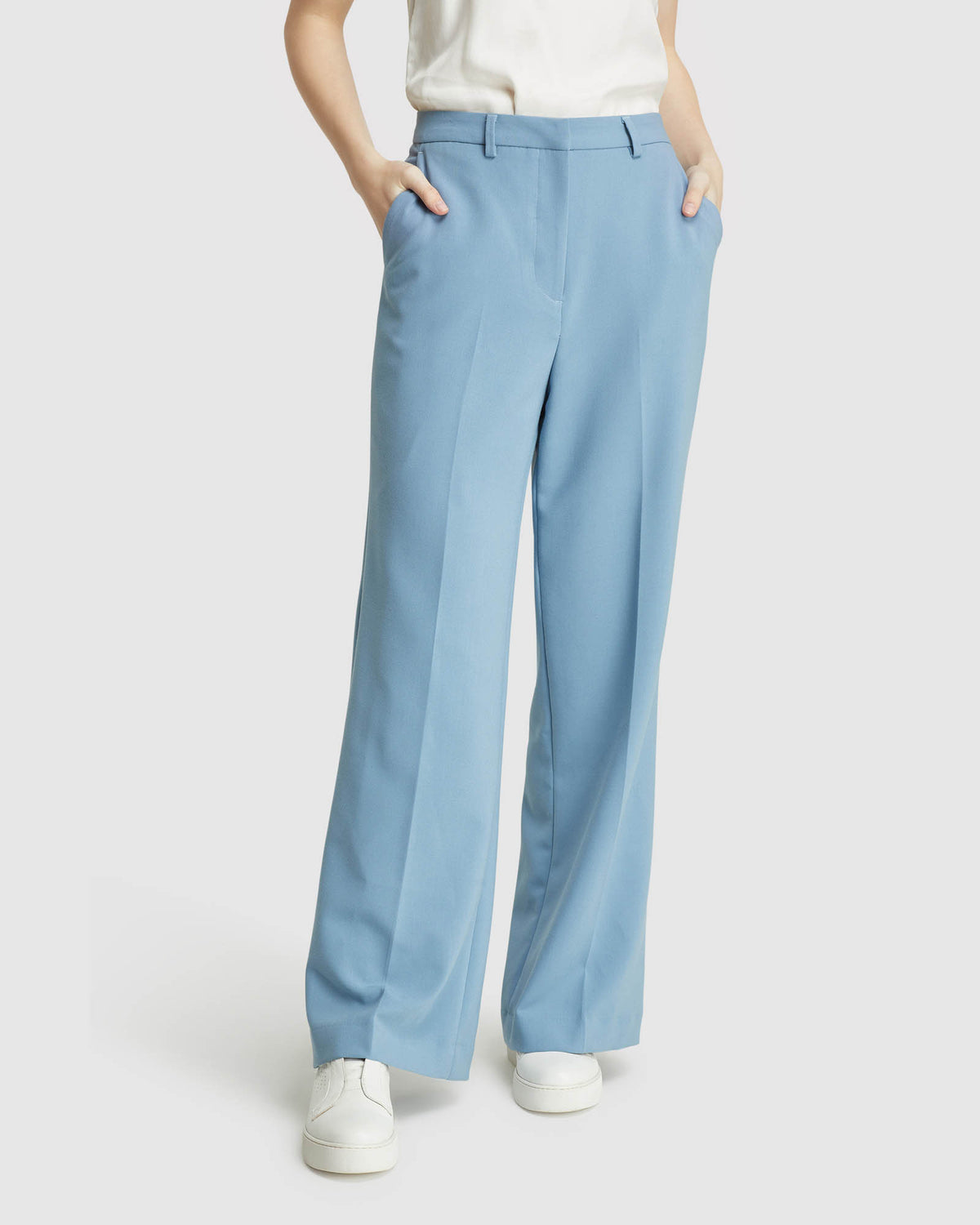 LAUREN ECO SUIT TROUSERS BLUE