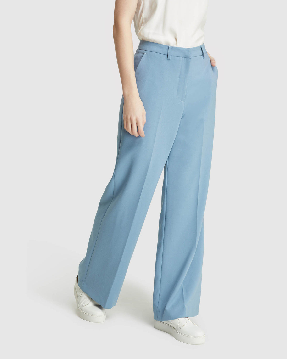 LAUREN ECO SUIT TROUSERS BLUE