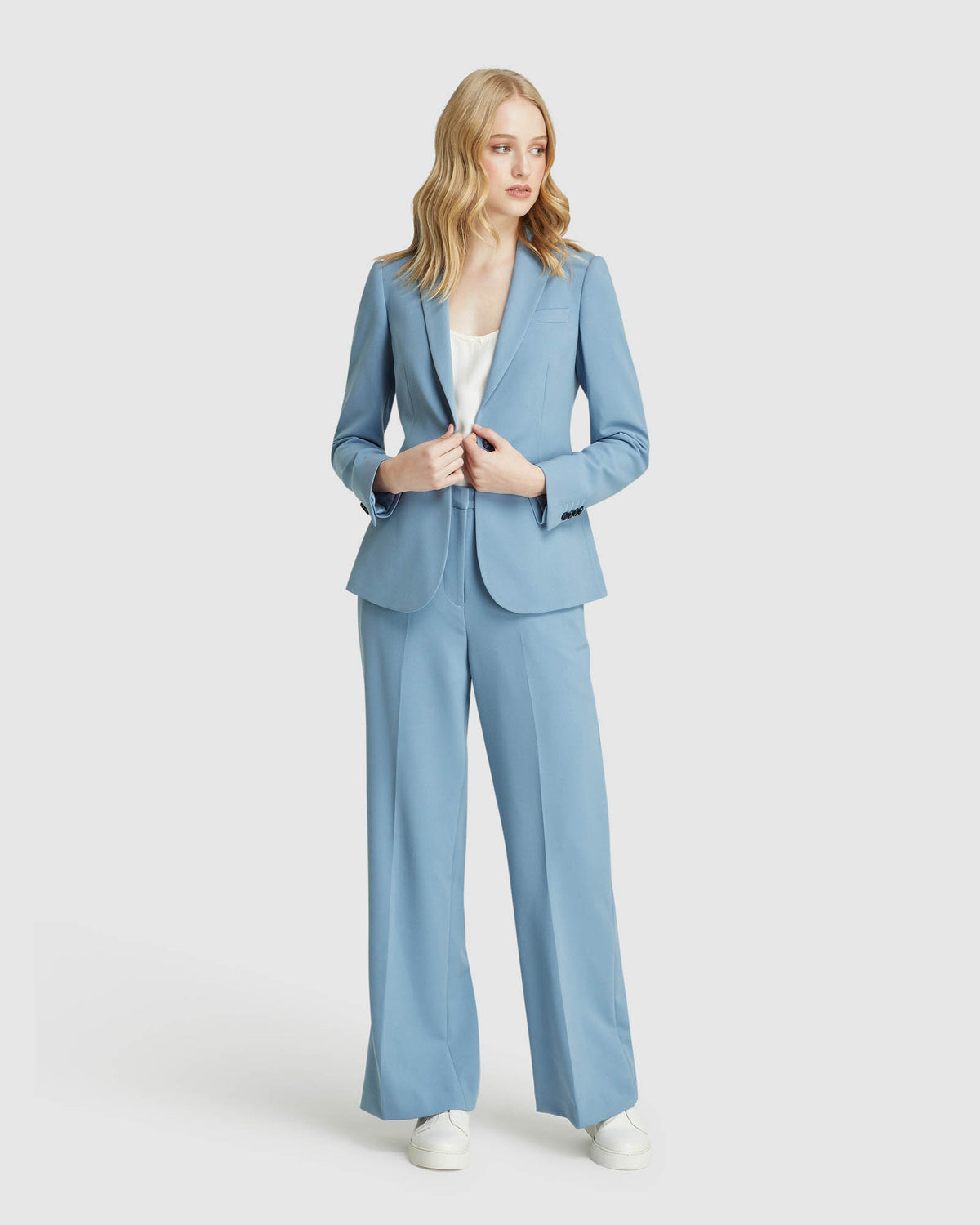 LAUREN ECO SUIT TROUSERS BLUE