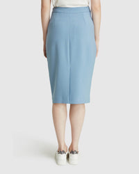 PEGGY ECO SUIT SKIRT BLUE
