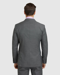 BYRON WOOL SUIT JACKET CHARCOAL