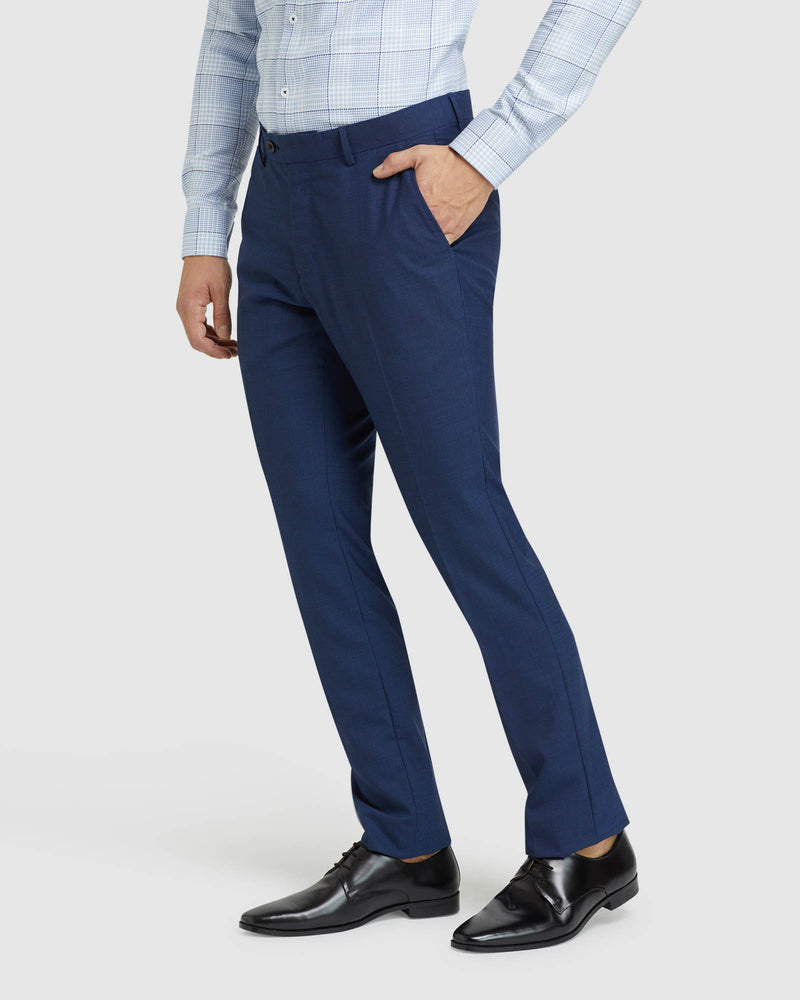 AUDEN WOOL SUIT TROUSERS NAVY