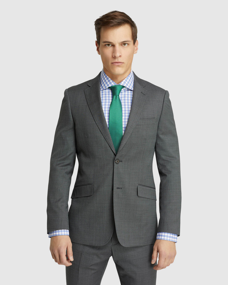 NEW HOPKINS WOOL SUIT JACKET CHARCOAL