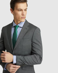 NEW HOPKINS WOOL SUIT JACKET CHARCOAL