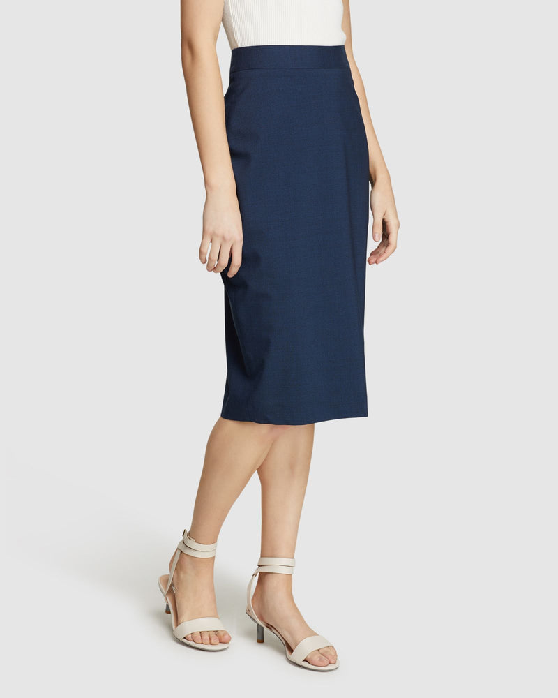 PEGGY WOOL LYCRA SUIT SKIRT