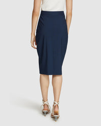 PEGGY WOOL LYCRA SUIT SKIRT