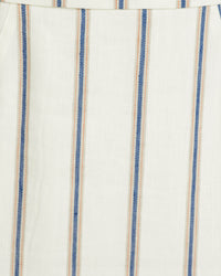 MAX STRIPED LINEN BLEND DRESS