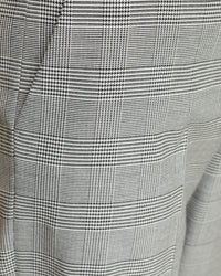 HELENA CHECK STRETCH ECO SUIT PANTS BLACK/WHITE