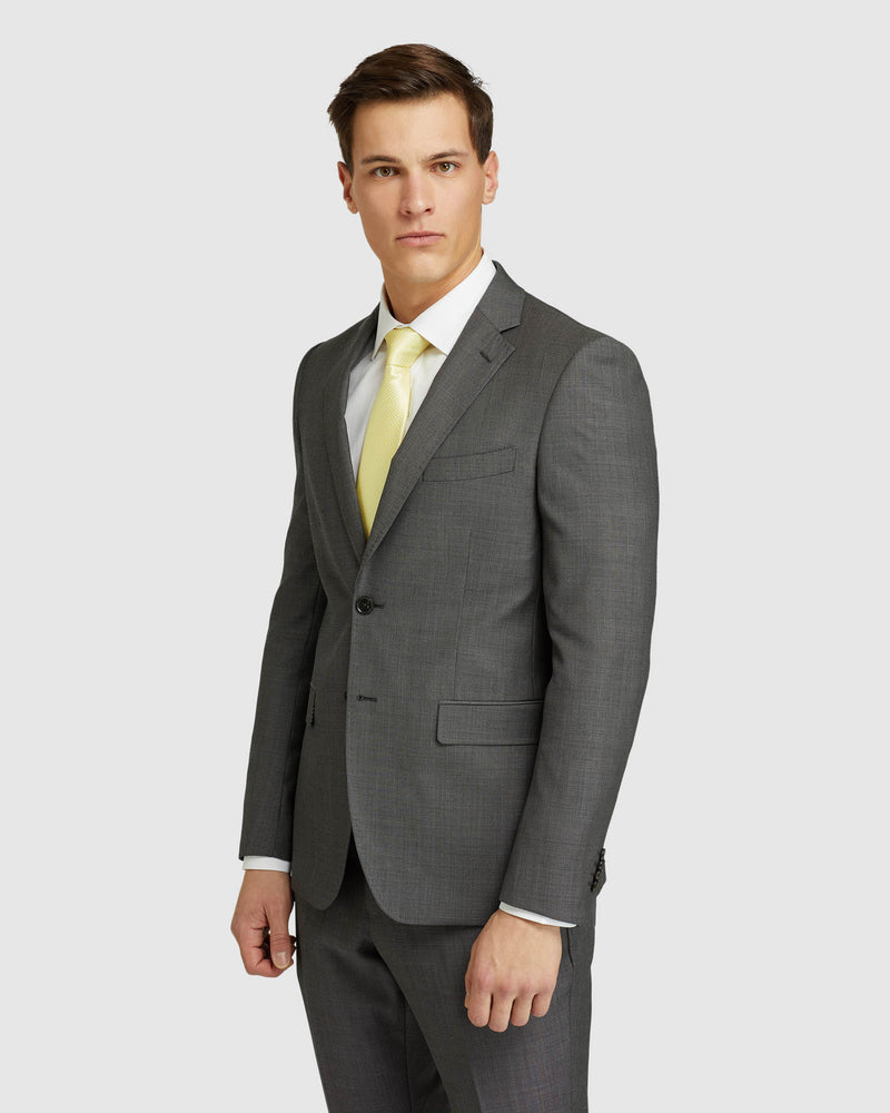 AUDEN WOOL SUIT JACKET CHARCOAL