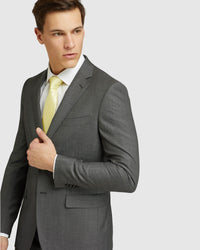 AUDEN WOOL SUIT JACKET CHARCOAL