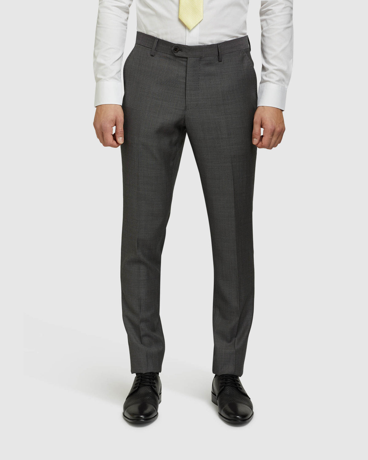 AUDEN WOOL SUIT TROUSERS CHARCOAL