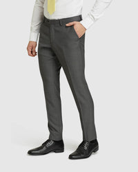 AUDEN WOOL SUIT TROUSERS CHARCOAL