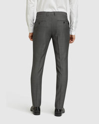 AUDEN WOOL SUIT TROUSERS CHARCOAL