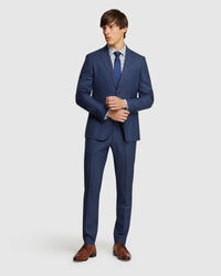 BYRON WOOL SUIT JACKET BLUE