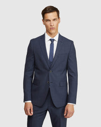 AUDEN WOOL STRETCH CHECK SUIT JKT MENS SUITS