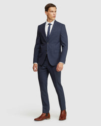 AUDEN WOOL STRETCH CHECK SUIT JKT MENS SUITS