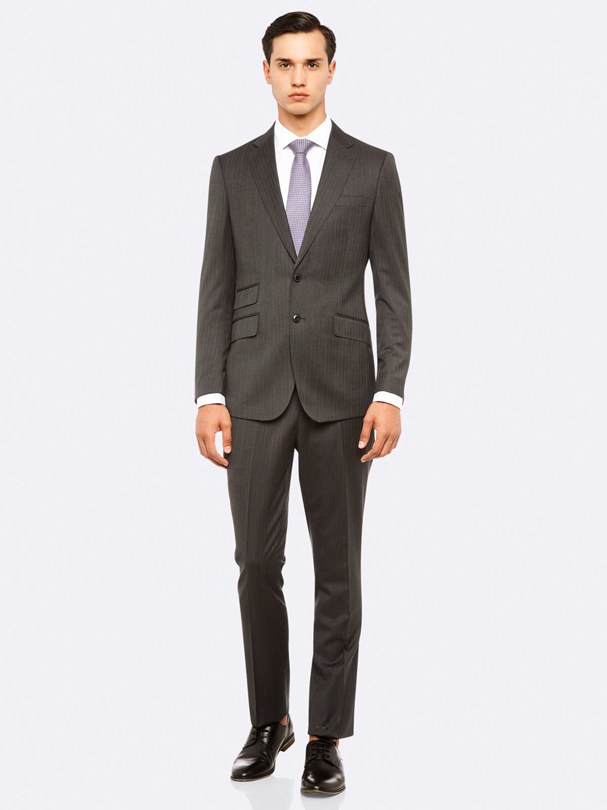 MARLOWE WOOL SUIT JACKET CHARCOAL