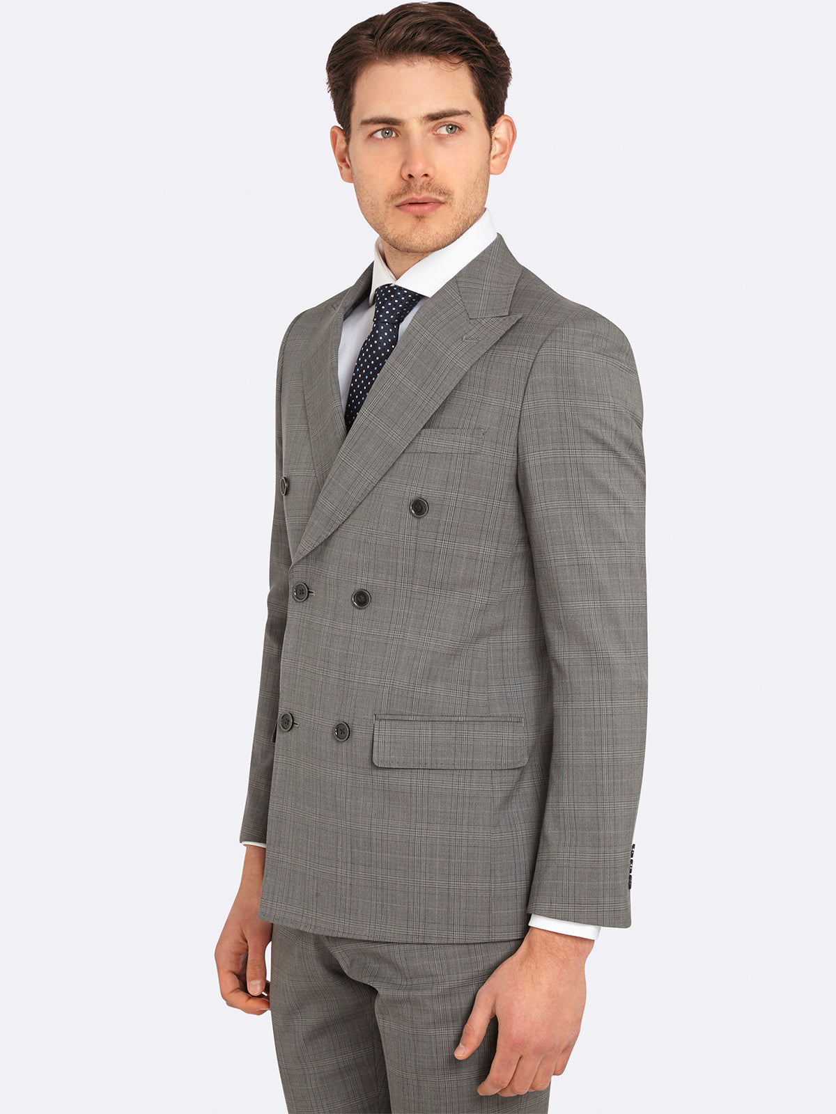 D.B NEW HOPKINS WOOL SUIT JACKET GREY