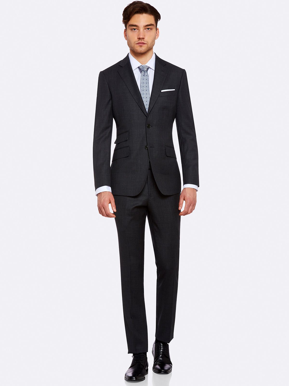 MARLOWE WOOL SUIT JACKET CHARCOAL