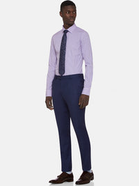HOPKINS WOOL SUIT TROUSERS NAVY