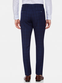 HOPKINS WOOL SUIT TROUSERS NAVY