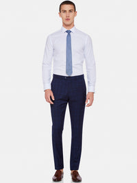 HOPKINS WOOL SUIT TROUSERS NAVY