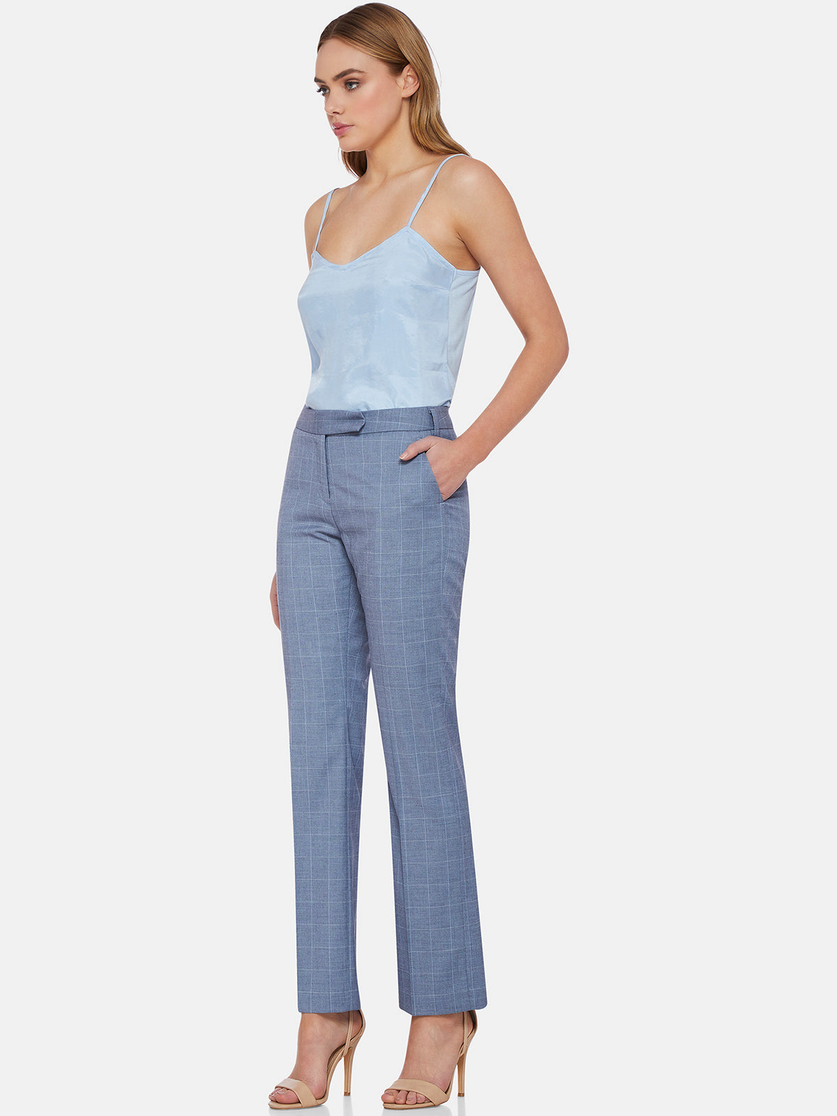 DANICA SUIT TROUSER CHAMBRAY