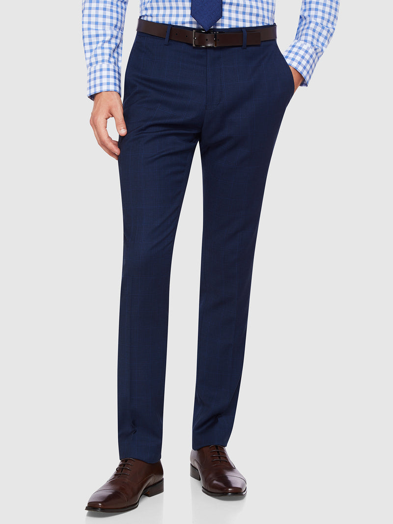 AUDEN WOOL SUIT TROUSERS NAVY