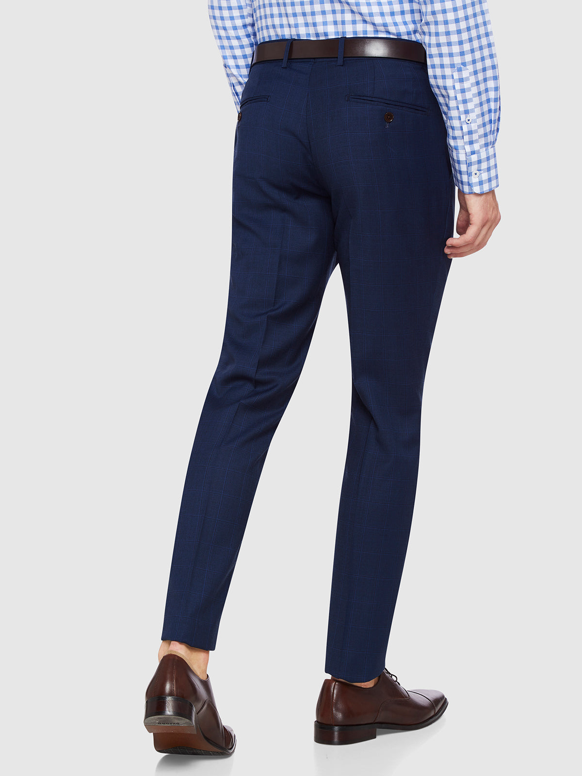 AUDEN WOOL SUIT TROUSERS NAVY