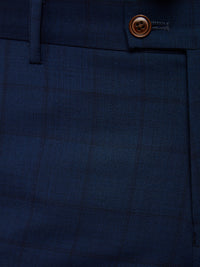 HOPKINS WOOL SUIT TROUSERS BLUE