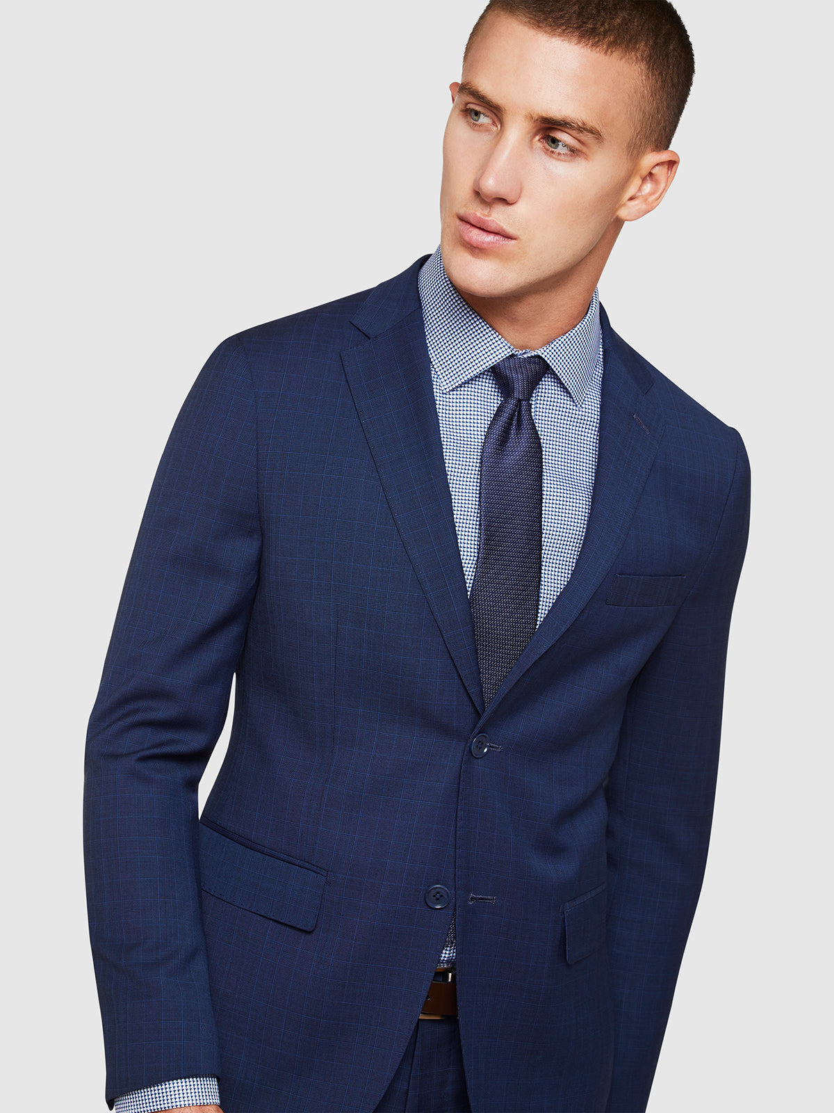 BYRON WOOL SUIT JACKET BLUE