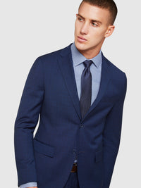 BYRON WOOL SUIT JACKET BLUE