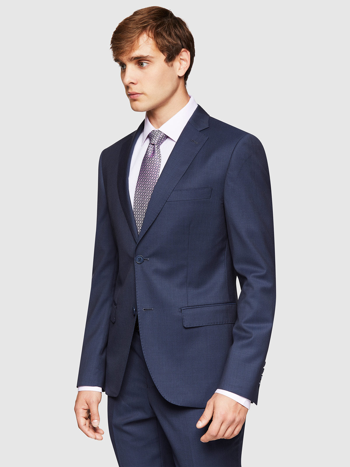 BYRON WOOL SUIT JACKET BLUE