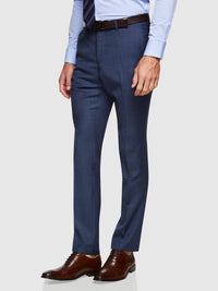 HOPKINS WOOL SUIT TROUSERS BLUE