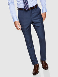 HOPKINS WOOL SUIT TROUSERS BLUE