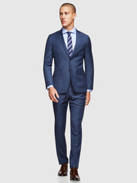 HOPKINS WOOL SUIT TROUSERS BLUE