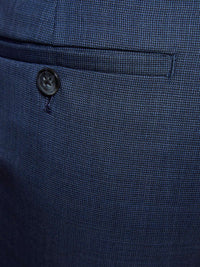 HOPKINS WOOL SUIT TROUSERS BLUE