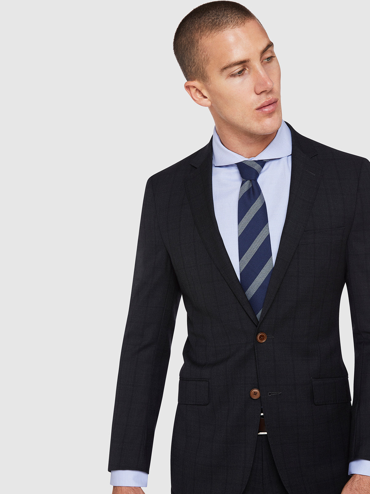 NEW HOPKINS WOOL SUIT JACKET CHARCOAL