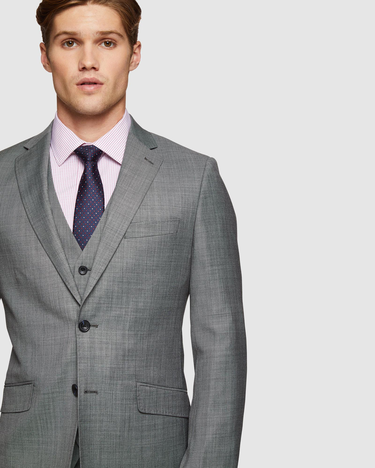 N.HOPKINS WOOL STRETCH SUIT JACKET