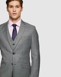 N.HOPKINS WOOL STRETCH SUIT JACKET
