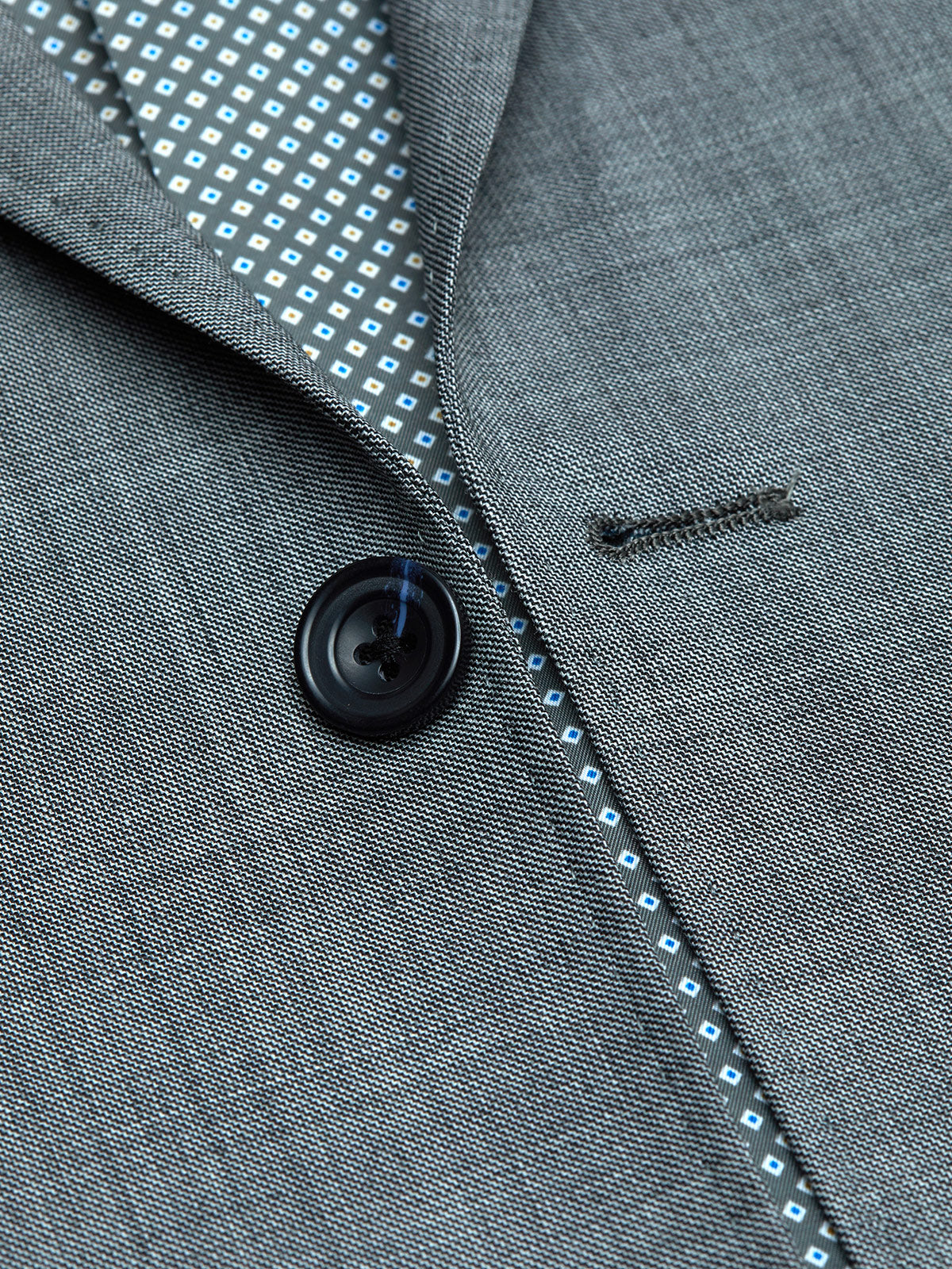 N.HOPKINS WOOL STRETCH SUIT JACKET GREY