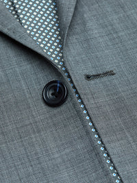 N.HOPKINS WOOL STRETCH SUIT JACKET GREY