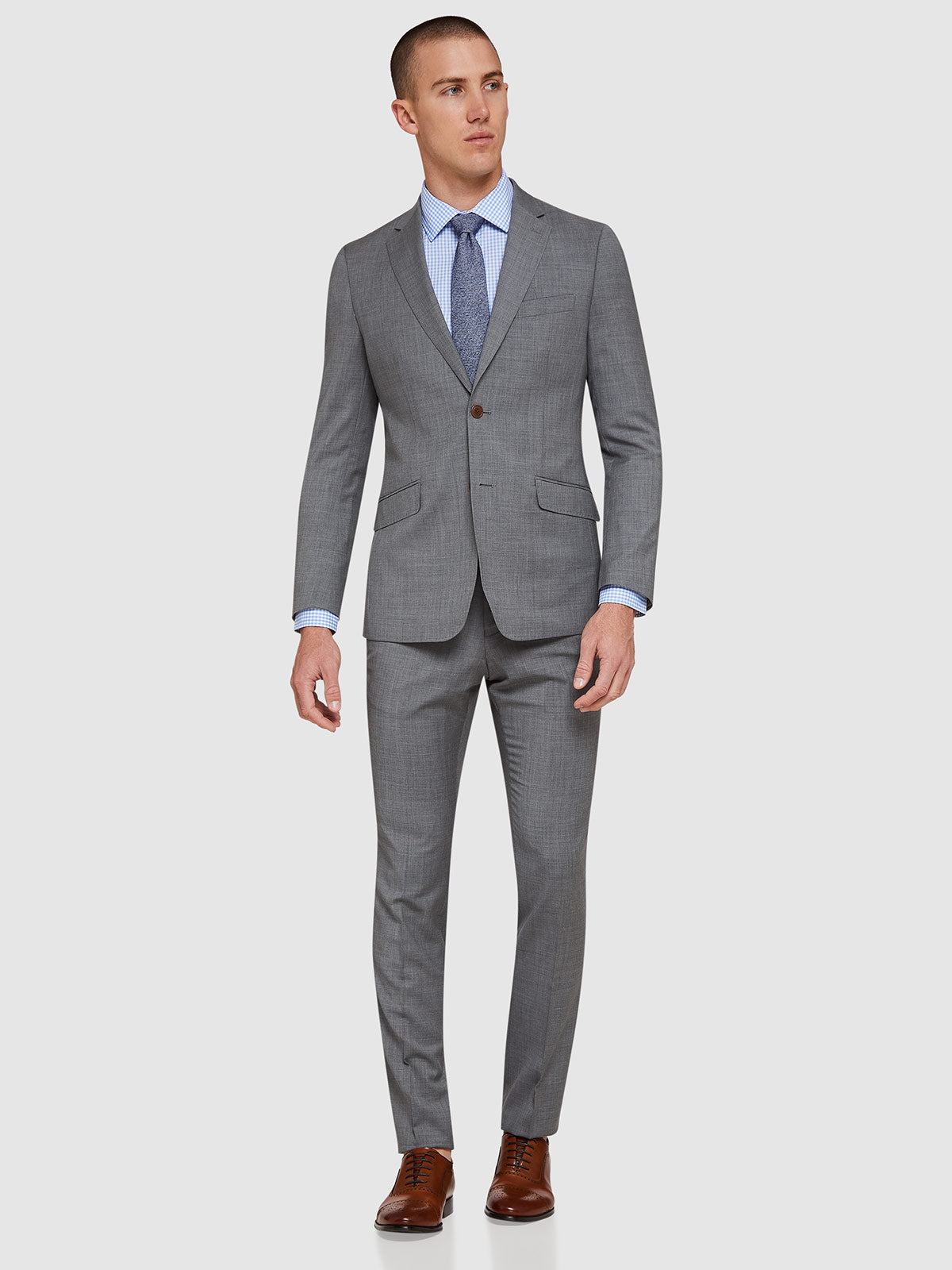 NEW HOPKINS WOOL MOHAIR SUIT JACKET GREY