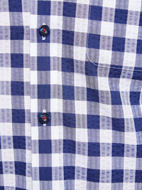 STRATTON CHECKED SHIRT NAVY